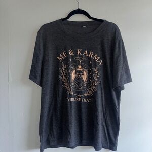 Karma Grey Graphic Tee